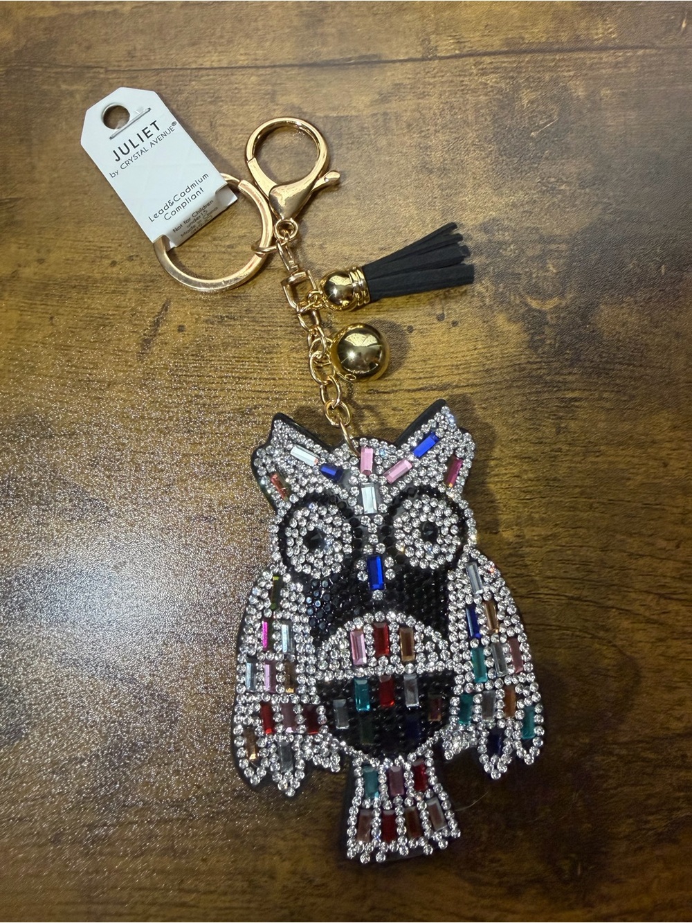 Owl Keyring/Bag Charm. NEW